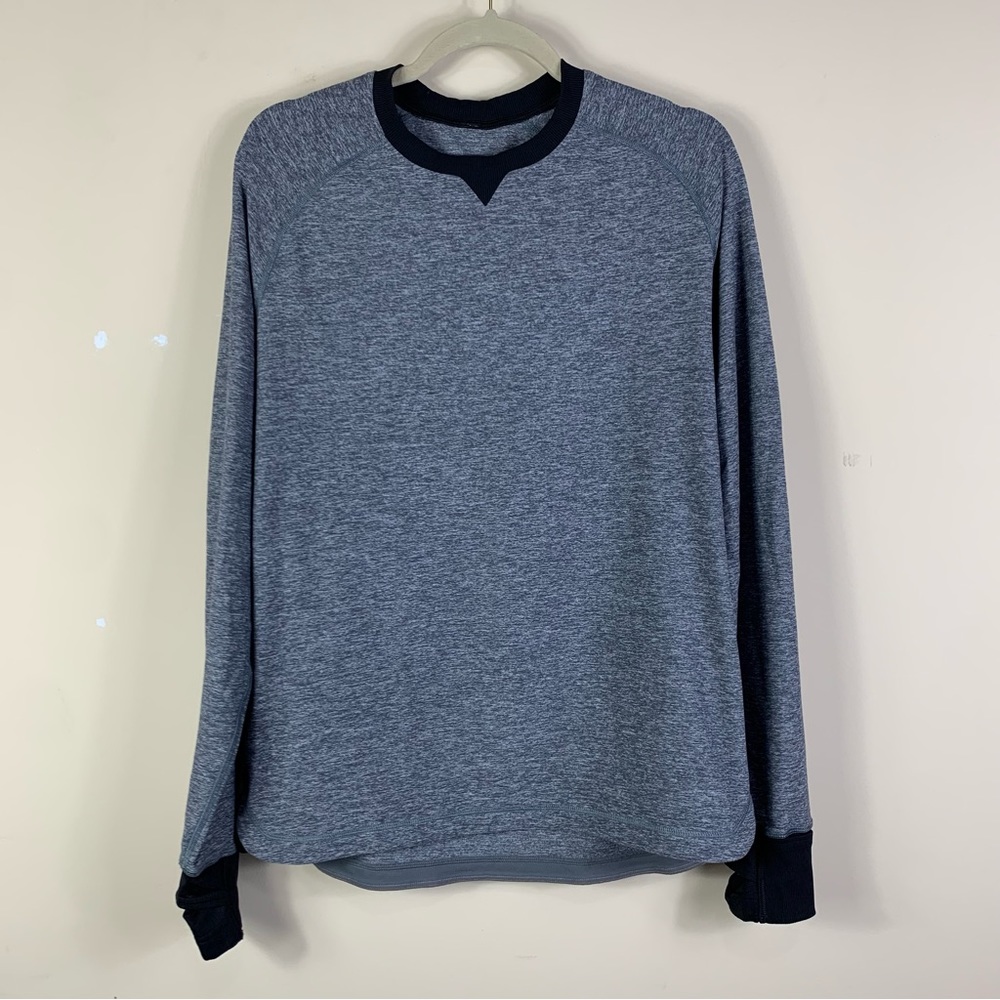 Lululemon Athletica Mens Cypress Run Long Sleeve Top Gray Size Medium